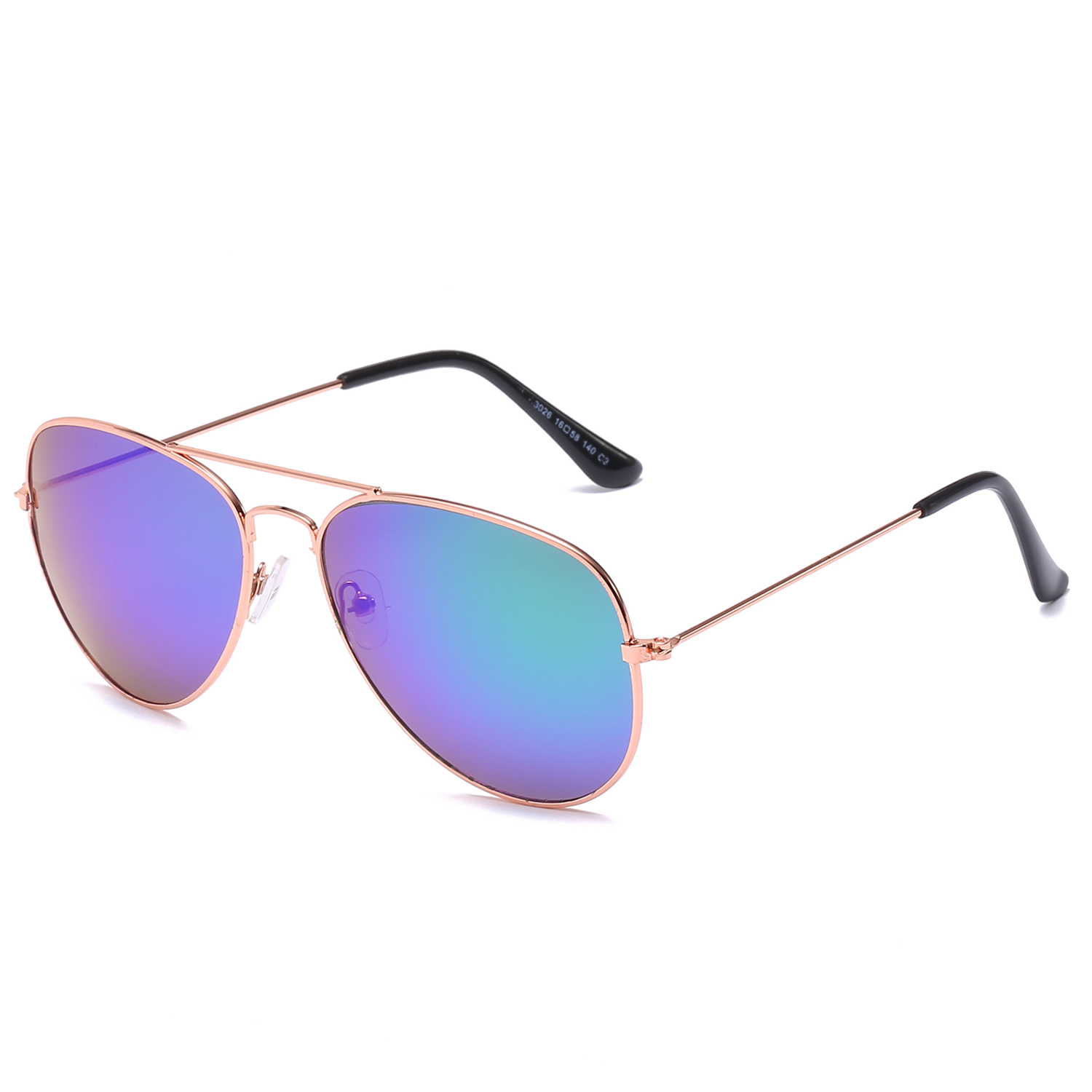 Yibaision Pilotenbrille Sonnenbrille für Herren und Damen UV400 Schutz Metall Rahmen Flieger Metallrahmen Verspiegelt Linse Sportbrillen 